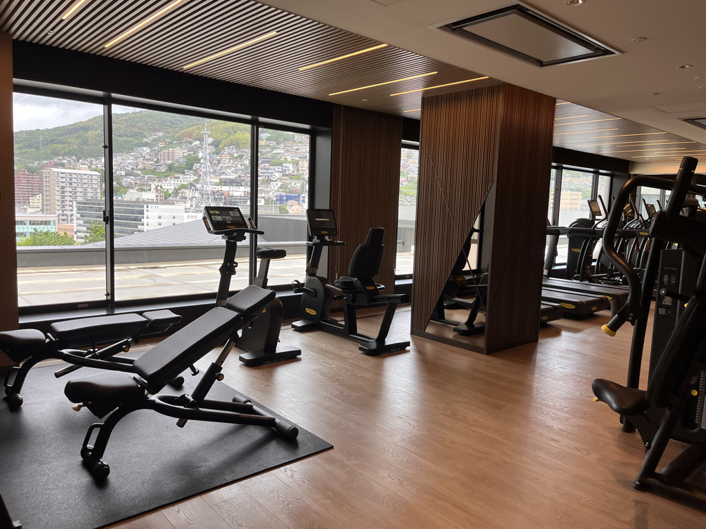 長崎マリオット　ラウンジ　朝食　宿泊記　ブログ　プラチナ特典　ジム