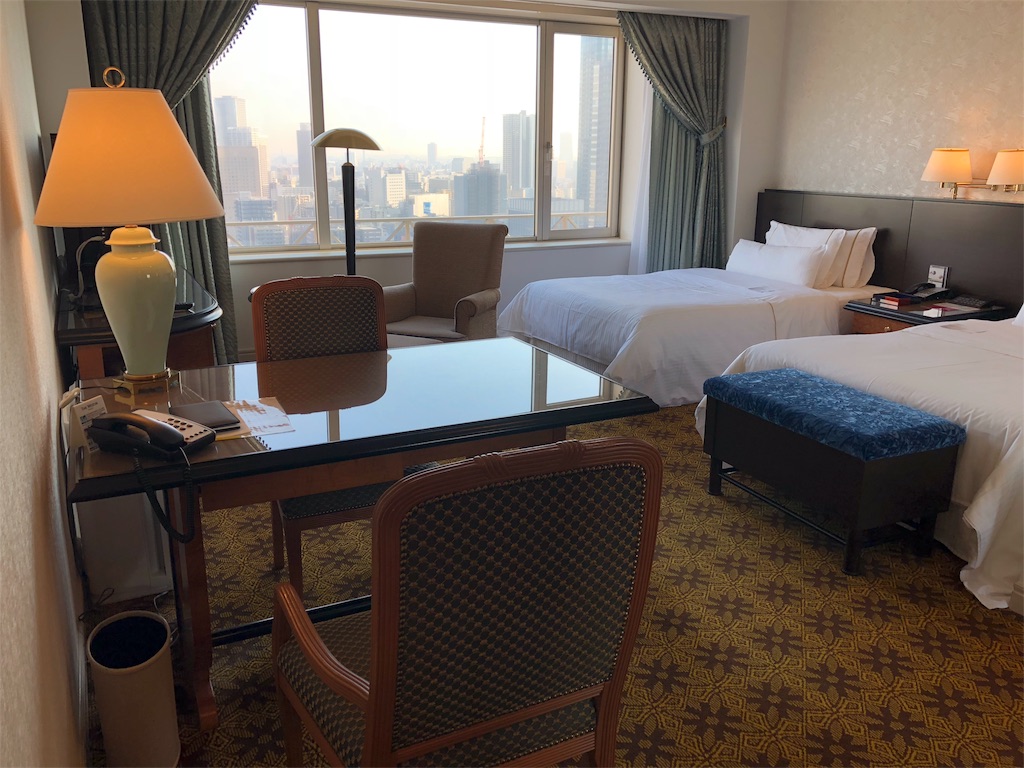 ウェスティンホテル大阪　エグゼクティブルーム宿泊　spg amex　特典