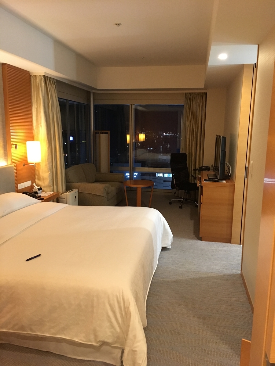 シェラトングランドホテル広島　クラブキングルーム　宿泊記　SPGアメックス　特典　比較　クラブキングルームとデラックスコーナーキングルームどっち