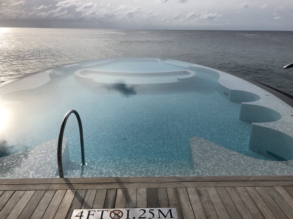 セントレジス ・モルディブ・ヴォンムリ・リゾート　ハイドロセラピープール　Hydrotherapy pool　イリディウムスパ　Iridium Spa　料金　感想　おすすめ　時間帯