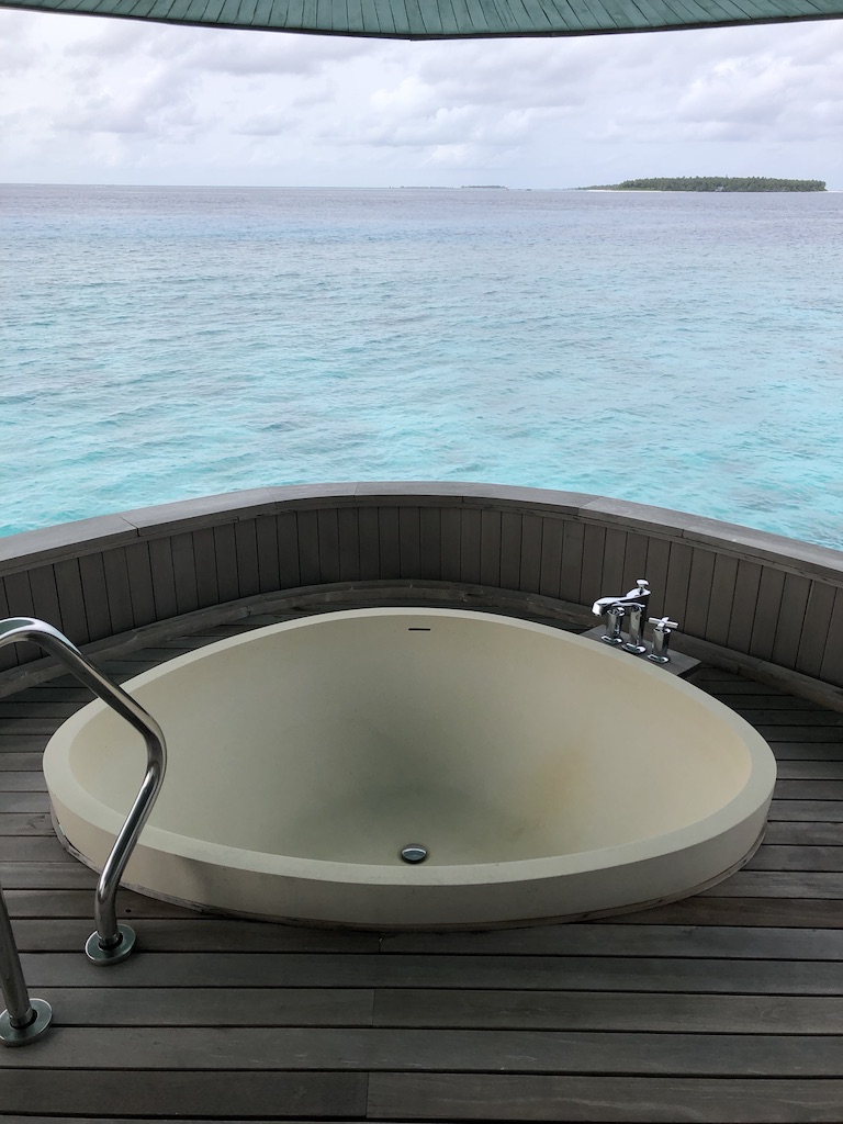 セントレジス ・モルディブ・ヴォンムリ・リゾート　ハイドロセラピープール　Hydrotherapy pool　イリディウムスパ　Iridium Spa　料金　感想　おすすめ　時間帯