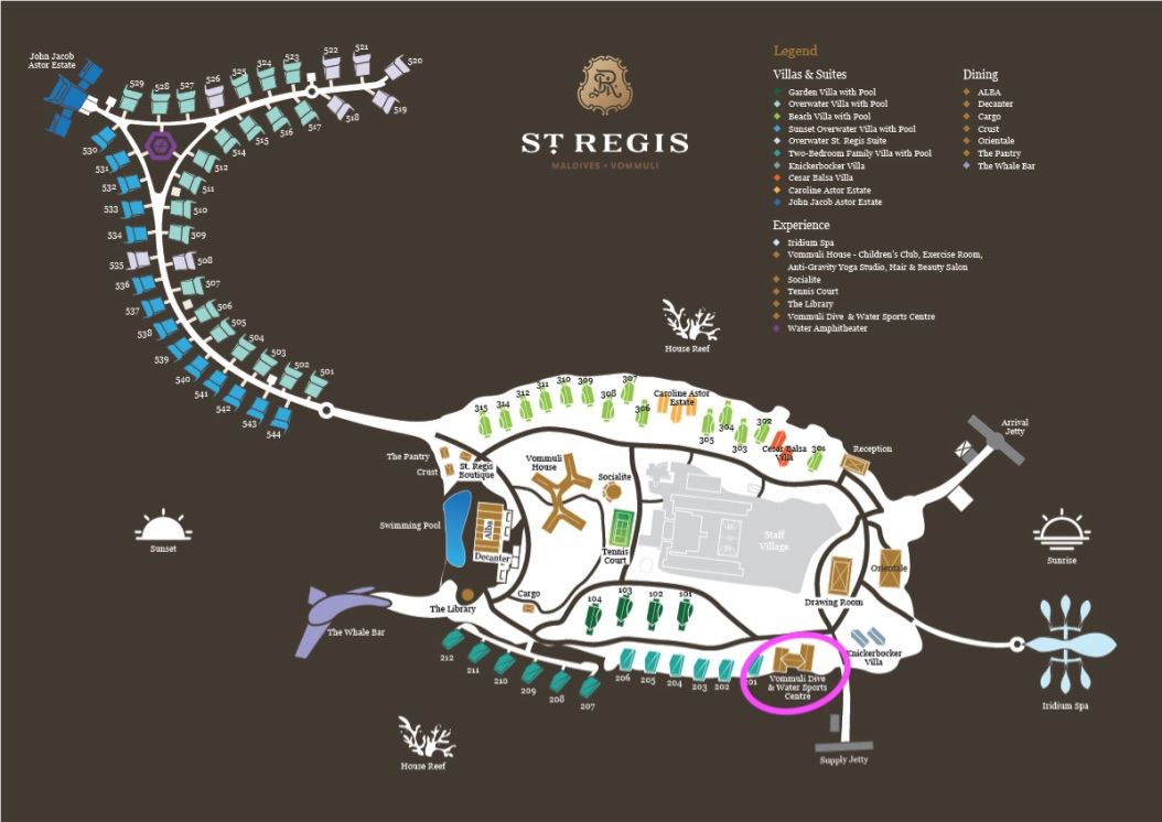 【セントレジス ・モルディブ・ヴォンムリ・リゾート】施設をご紹介。島のホテルって飽きない?いやいや、ホテル内は結構遊べる! 46 セントレジス ・モルディブ・ヴォンムリ・リゾート 施設 アクティビティ 無料 チルドレンアクティビティ children activities weekly wellness activities free