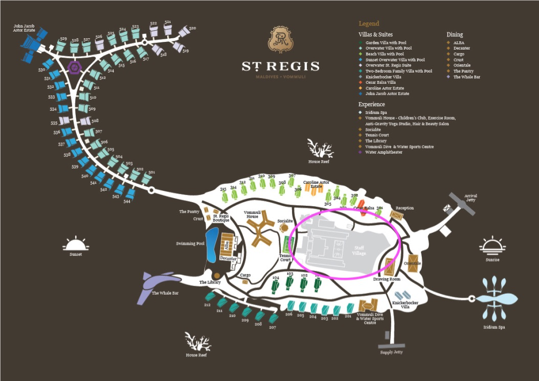 【セントレジス ・モルディブ・ヴォンムリ・リゾート】施設をご紹介。島のホテルって飽きない?いやいや、ホテル内は結構遊べる! 73 セントレジス ・モルディブ・ヴォンムリ・リゾート 施設 アクティビティ 無料 チルドレンアクティビティ children activities weekly wellness activities free