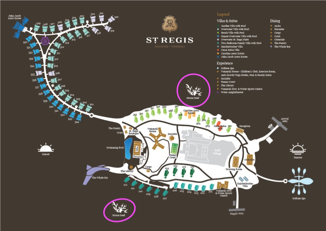 バトラーに聞いた!セントレジス・モルディブ・ヴォンムリ・リゾート 目的別、適した部屋とは? 64 セントレジス・モルディブ・ヴォンムリ・リゾート 部屋 子連れ どこがいい? シュノーケリング プライバシー
