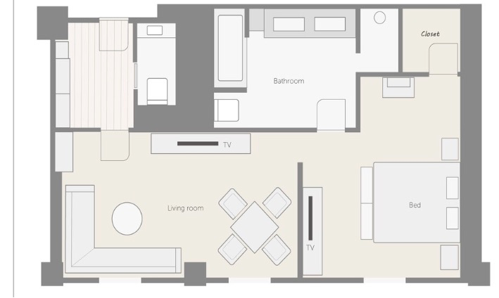 【コートヤード・バイ・マリオット新大阪ステーション】コートヤード・スイート宿泊記☆SPGアメックスの特典を堪能してきました! 9 コートヤード・バイ・マリオット新大阪ステーション コートヤードスイート 宿泊記 SPGアメックス 特典 Courtyard Suite