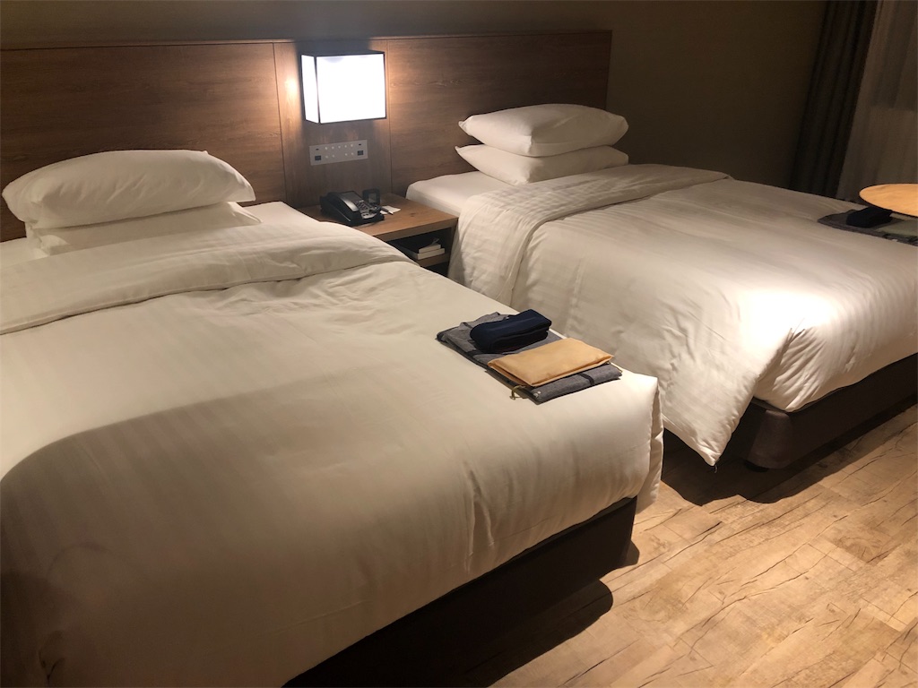 コートヤード・バイ・マリオット 白馬　口コミ　レビュー　朝食　子供添い寝　ラウンジ　温泉付きプレミアムツイン　宿泊記　SPGアメックス　特典