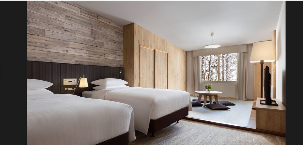 コートヤード・バイ・マリオット 白馬　口コミ　レビュー　朝食　子供添い寝　ラウンジ　温泉付きプレミアムツイン　宿泊記　SPGアメックス　特典