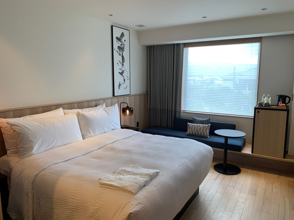 フェアフィールド･バイ･マリオット･京都天橋立　宿泊記　スタンダードキング　売店　自動販売機　コインランドリー　周辺　レストラン　観光　富田屋　天橋立チーズケーキ　プラチナ特典　マリオットホテル　SPGアメックス