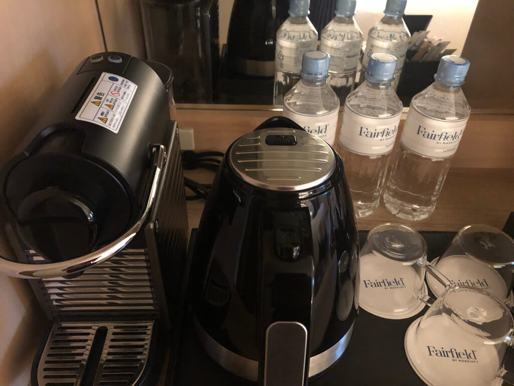 フェアフィールド札幌　カフェ　マリオット　プラチナ特典　朝食　子供添い寝　SPGアメックス紹介　ジム　駐車場料金