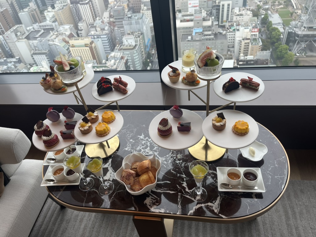 コンラッド名古屋　朝食　アフタヌーンティー