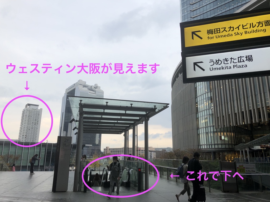 ウェスティン大阪　宿泊記　朝食　エグゼクティブラウンジ　アクセス　行き方　エグゼクティブキング　spgamex　プラチナ　特典