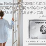 アメックスプラチナの威力はここにあり！豪華特典・実際持ってわかったデメリットとメリットとは