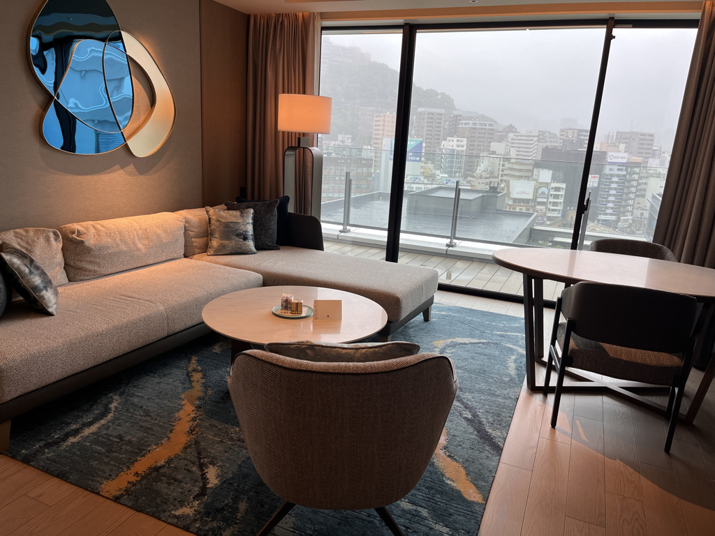 長崎マリオット　ラウンジ　朝食　宿泊記　ブログ　プラチナ特典