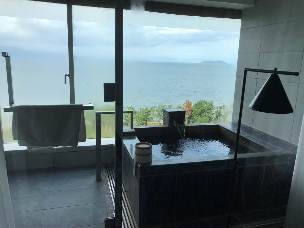 琵琶湖マリオットホテル 温泉ビューバス付 プレミアルームルーム 宿泊記 コロナ 朝食 ラウンジ 地域共通クーポン 施設 感想　spgamex プラチナ特典