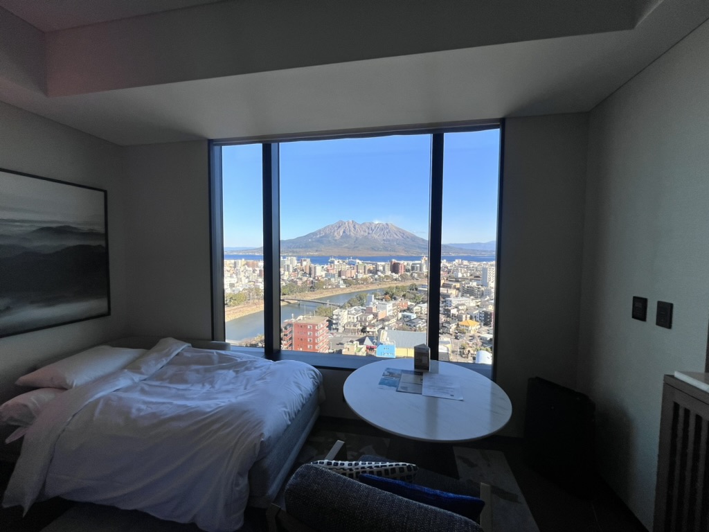 シェラトン鹿児島　宿泊記　部屋　温泉　ジム　無料シャトルバス