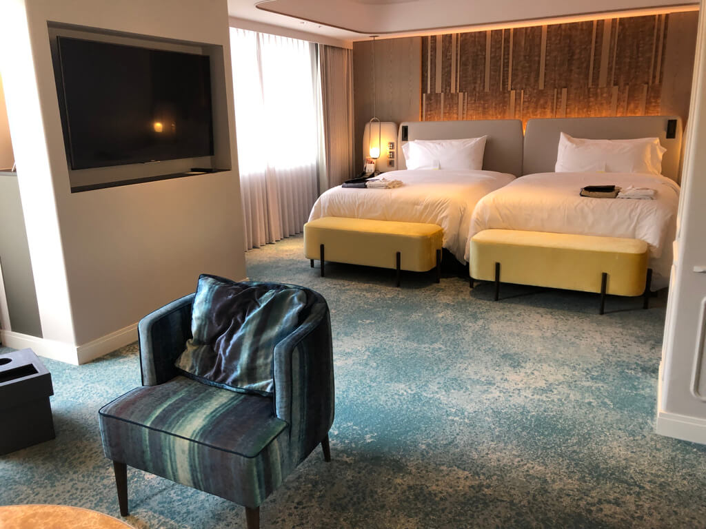 ウェスティン都ホテル京都　子連れ　宿泊記　ブログ　ラウンジ　朝食　温泉　プール　ジム　プラチナ特典　子供添い寝　アクセス　マリオットボンヴォイアメックス　紹介