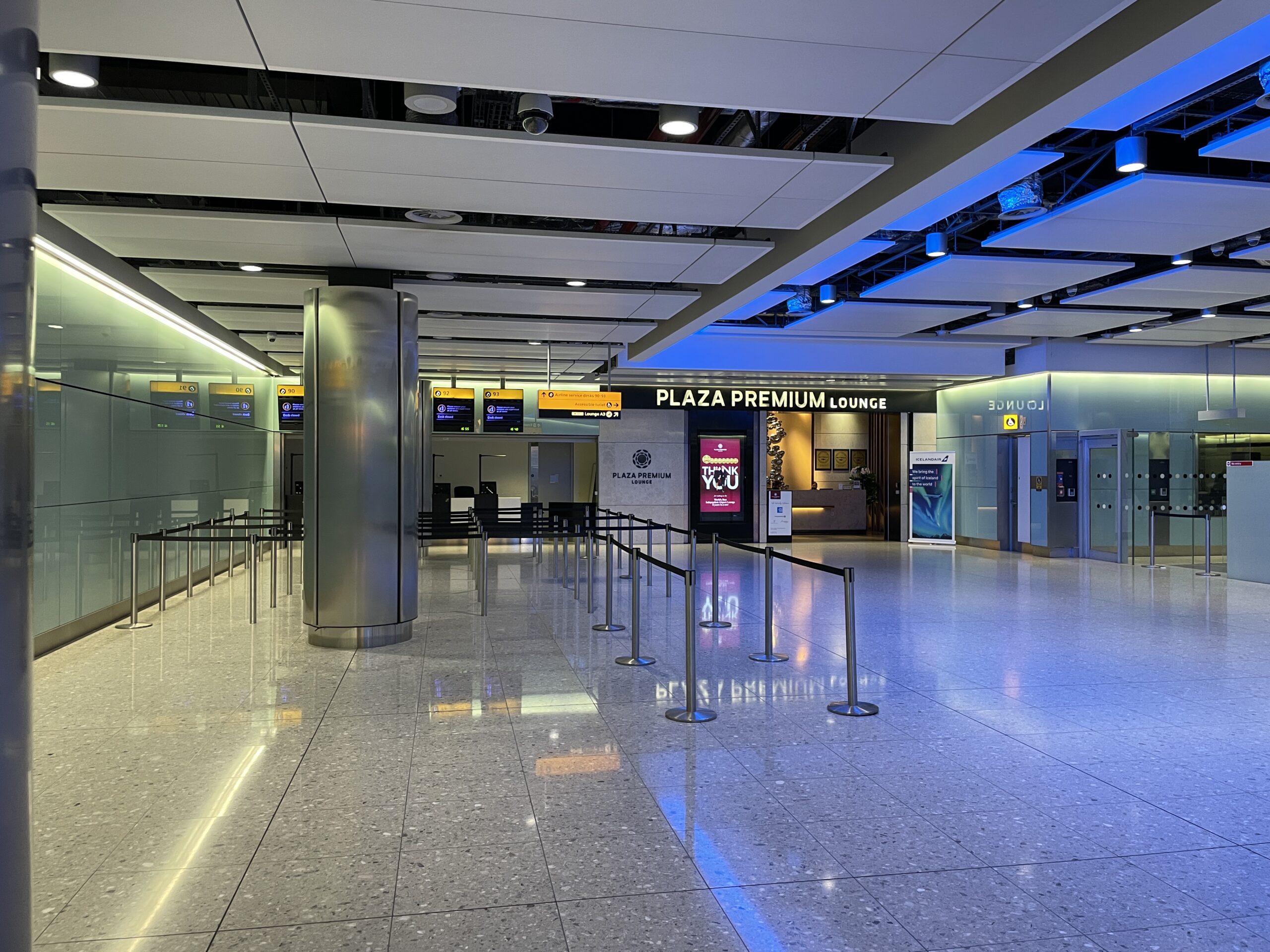 ヒースロー空港　ターミナル２　プラザプレミアムラウンジ