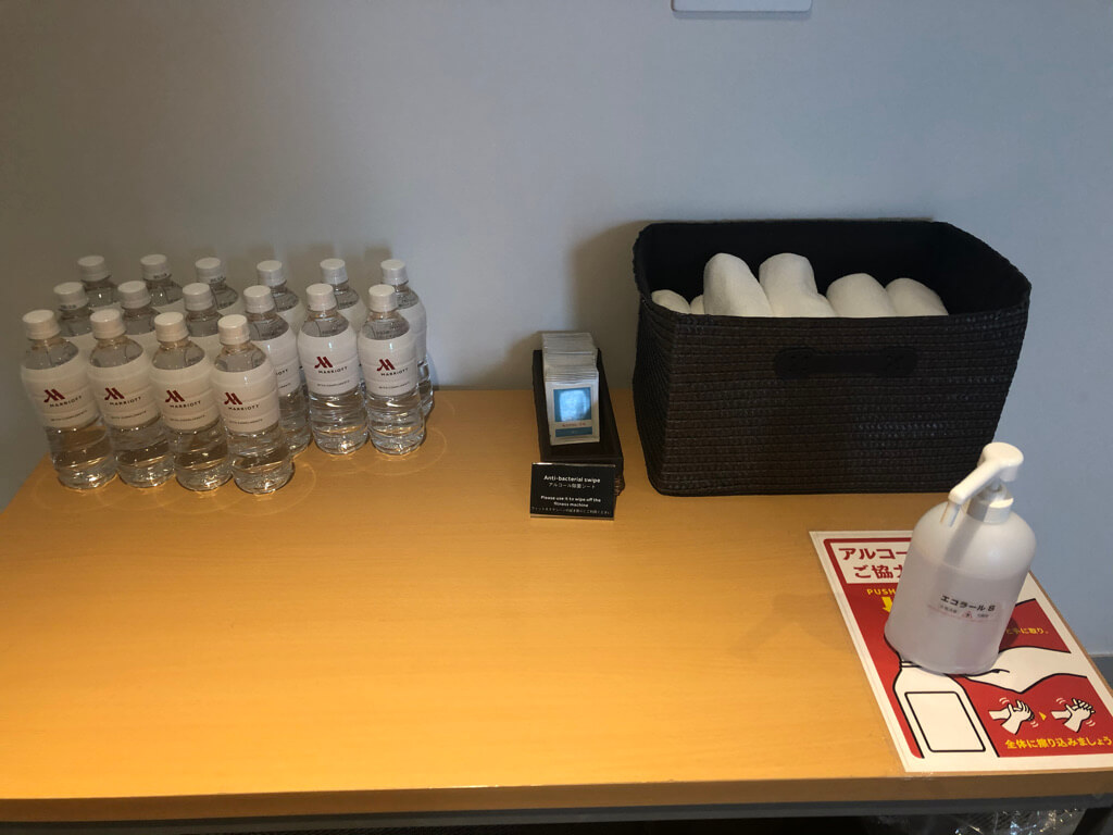 琵琶湖マリオットホテル　宿泊記　温泉付きプレミアム　SPGアメックス特典　格安宿泊　SPGアメックス紹介　子連れ旅　プラチナ特典　　館内施設　　フィットネスセンター　ジム