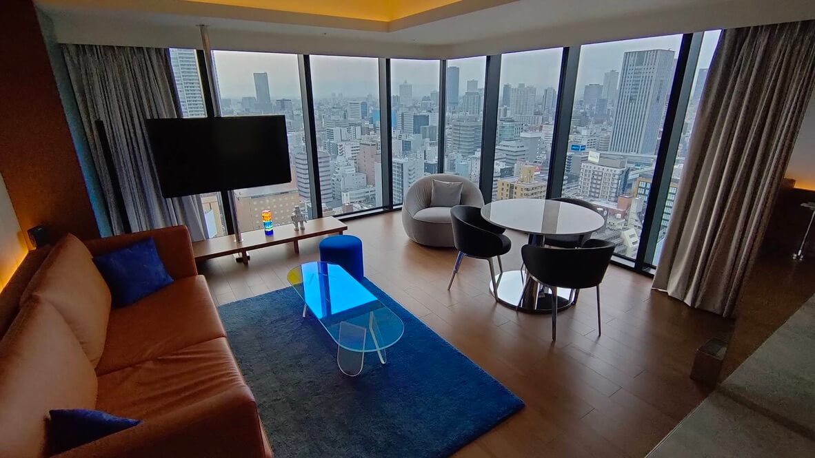 W大阪　子連れ　宿泊記　　ブログ　朝食　マーベラススイート　プール　ジム　バー　添い寝無料　マリオットボンヴォイアメックス　紹介