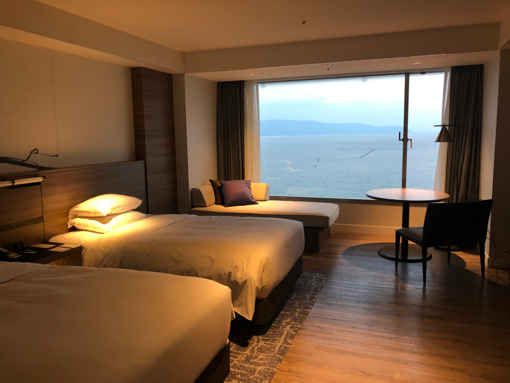 琵琶湖マリオット 宿泊記　子連れ　体育館　朝食　コロナ　ラウンジ　spgアメックス　紹介　プラチナ特典　子供添い寝無料