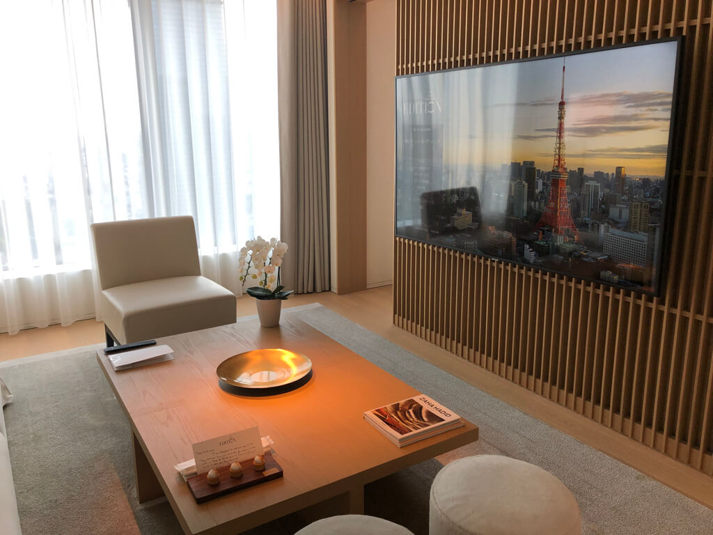 東京エディション虎ノ門　スイート　宿泊記　ブログ　アクセス　朝食　プール　ジム　マリオット特典　マリオットボンヴォイアメックス　紹介