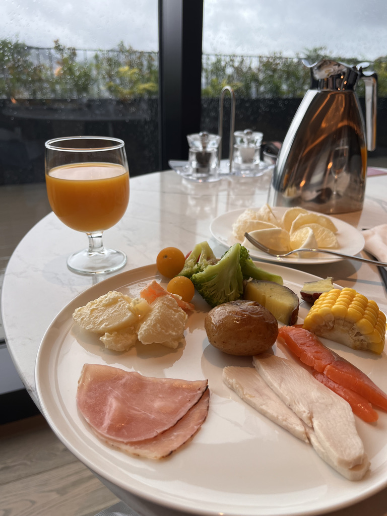 長崎マリオット　ラウンジ　朝食　宿泊記　ブログ　プラチナ特典