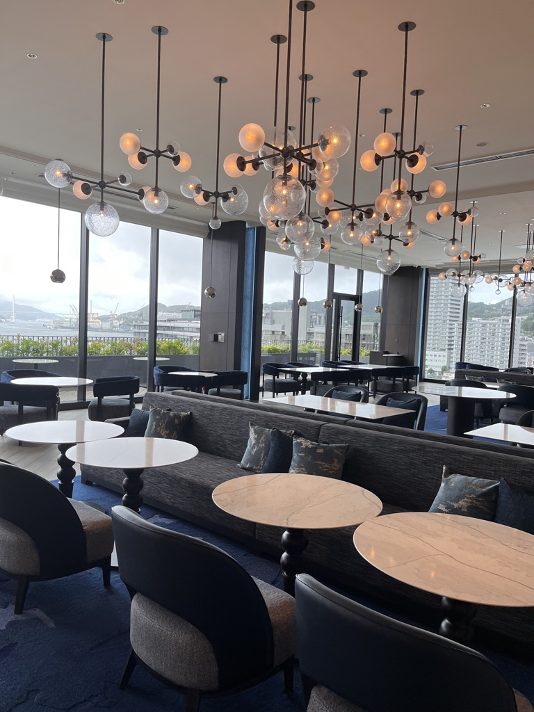 長崎マリオット　ラウンジ　朝食　宿泊記　ブログ　プラチナ特典