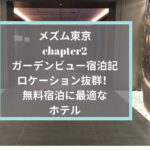 メズム東京chapter2ガーデンビュー宿泊記☆ロケーション抜群！無料宿泊に最適なホテル…なんだけど・・・