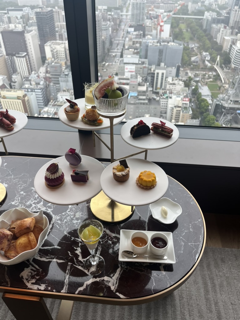 コンラッド名古屋　朝食　アフタヌーンティー
